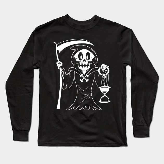 That's all Dude Grim Reaper Death 30s Old Cartoon Halloween Party Gift Long Sleeve T-Shirt by Juandamurai